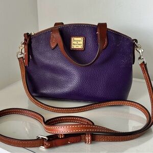 Dooney & Bourke Plum and Chestnut Crossbody Bag